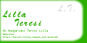lilla tercsi business card